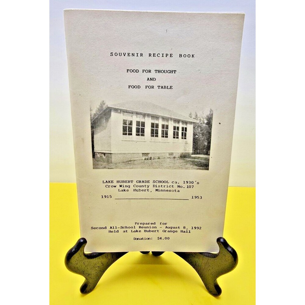 Souvenir Recipe Book Food For Thought And Food For Table